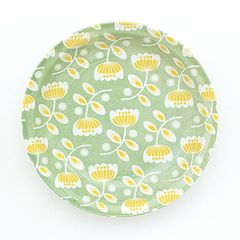 La fleur 鹿児島睦 皿 プレート イエロー 花柄 金継ぎ - メルカリ