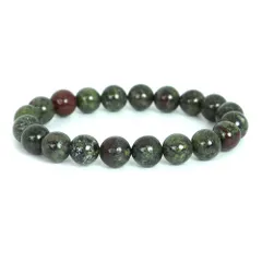 ドラゴンブラッドジャスパー 【丸玉】10mm 数珠 天然石 ブレスレット パワーストーン ブレス お守り 選べるサイズ