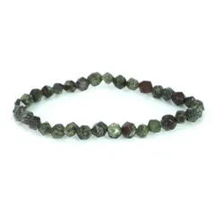 ドラゴンブラッドジャスパー【ダイヤカット】6mm 数珠 天然石 ブレスレット パワーストーン ブレス お守り 選べるサイズ