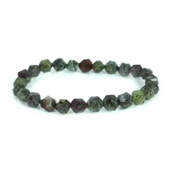 ドラゴンブラッドジャスパー【ダイヤカット】8mm 数珠 天然石 ブレスレット パワーストーン ブレス お守り 選べるサイズ