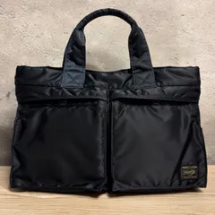 ✨PORTER ポーター TANKER トート アイアンブルー✨ 最新ファスナー 未使用級 展示品 ナイロンバッグ