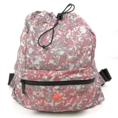 アディダス バイ ステラマッカートニー ジムサック バックバック ウエストバッグ パッカブル レディース ピンク グレー adidas 【中古】