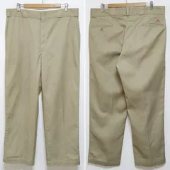 80s W38 L30 DICKIES ワークパンツ 874 カーキ USA製