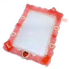 【即購入OK‼️】B7 硬質ケース ホイップデコ 赤 姫系 推し活