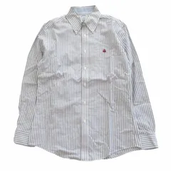 Brooks Brothers ブルックス ブラザーズ  REGENT ロゴ刺しゅう ボタンダウンシャツ 長袖 ストライプ柄 サイズS メンズ 【中古】