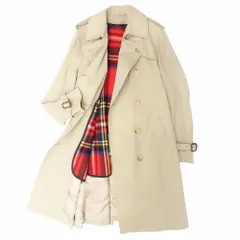 GRENFELL グレンフェル 英国製 トレンチコート ジャケット BEGG社 ライナー付き チェック柄 38 M ベージュ レディース 【中古】