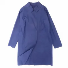 MACKINTOSH マッキントッシュ 英国製 ゴム引き コート ステンカラー ジャケット ロング丈 サイズ34 S ネイビー レディース 【中古】