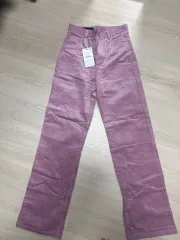 ザラ コーデュロイ ズボン S ピンク