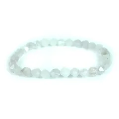 ラベンダーアメジスト【ダイヤカット】6mm 数珠 天然石 ブレスレット パワーストーン ブレス お守り 選べるサイズ