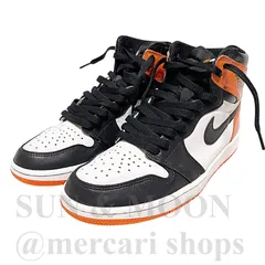 NIKE ナイキ 【27cm】 Air Jordan 1 Retro High OG 555088-180 ハイカットスニーカー オレンジ ブラック OJ11-2