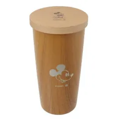 【新品・4営業日で発送】ディズニー 蓋付木目真空タンブラー(ミッキー) 82113