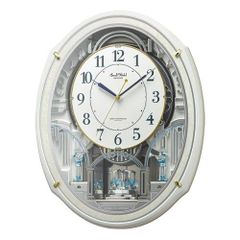 美品‼️RHYTHM スモールワールド 4MN452RH 電波時計 からくり時計