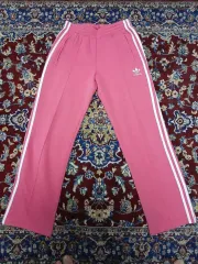 (85 / XS) アディダスオリジナル ファイヤーバード トラックパンツ ピンク 起毛