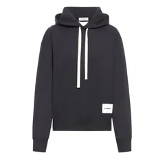 新品 M JIL SANDER 24aw ロゴパッチ パーカー 黒 18336 Jil Sander ジップアップ パーカー | ブラック | FARFETCH JP