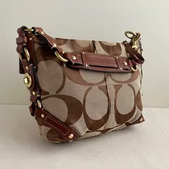 Coach y2k Carly Hobo Bag Signature Canvas Leather Turnlock Shoulder Handbag Purse