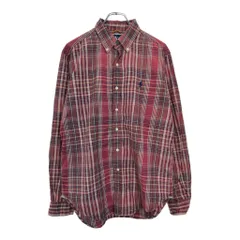 RALPH LAUREN ラルフローレン 長袖シャツ チェック レッド(メンズ M)中古 古着 U9686