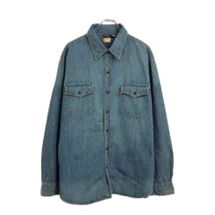 00年代 Levi's リーバイス RED TAB デニムシャツ ライトブルー(メンズ XL)中古 古着 U9691