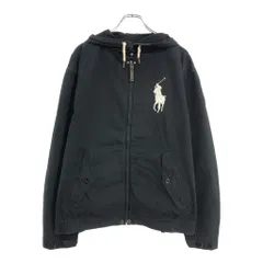 Polo by Ralph Lauren ポロ ラルフローレン フーデッドジャケット ブラック(メンズ XL)中古 古着 U9761