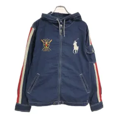 Polo by Ralph Lauren ポロ ラルフローレン フーデッドジャケット ネイビー(メンズ L)中古 古着 U9811