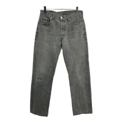 90年代 スペイン製 Levi's リーバイス 501 デニムパンツ ブラック(メンズ W34 L36)中古 古着 U9817
