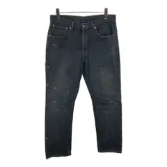 Levi's リーバイス 581-0613 デニムパンツ ペンキ 後染め ネイビー(メンズ W34 L32)中古 古着 U9980