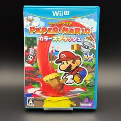ペーパーマリオ カラースプラッシュ Nintendo WiiU 動作確認済み