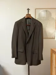 CHAPS by ralph lauren DARK ブラウン ストライプ ジャケット Lサイズ