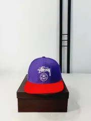 STUSSY（ステューシー）x STARTER（スターター） スナップバック 帽子 パープル レッド