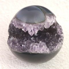 売り切りセール！本物の アメジスト 丸玉 スフィア7.6cm 600g 激濃紫