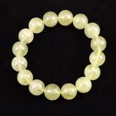 ✨リビアングラス 天然石丸玉 約19.2mm クリストバライト 置き物 一点