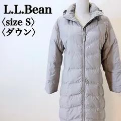 エルエルビーン グースダウンコート ベージュ Sサイズ レディース ロング丈 フード取外し可 軽量 保温性抜群 アウター 秋冬 防寒 カジュアル デイリー J4224【フォロアー様10％クーポン】