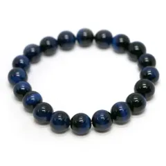 ブルータイガーアイ【丸玉】12mm 数珠 天然石 ブレスレット パワーストーン ブレス お守り 選べるサイズ