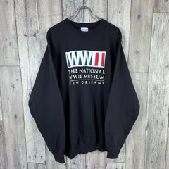 Outrank USA古着 ブラック スウェット トレーナー ビッグプリント S 