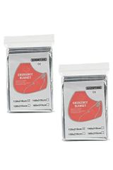 wumio アルミシート 2枚セット 長さ2.1m x 幅1.3m サバイバルシ