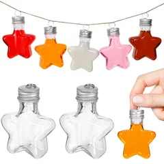 【迅速発送】GLEAVI 20個吊 付 星形クリアプラスチックボトル クラフト用飾り お い装飾 1