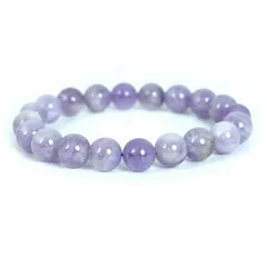 ラベンダーアメジスト【丸玉】10mm 数珠 天然石 ブレスレット パワーストーン ブレス お守り 選べるサイズ