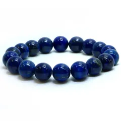 ラピスラズリ【丸玉】12mm 数珠 天然石 ブレスレット パワーストーン ブレス お守り 選べるサイズ