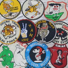 ワッペン 10枚 ☆P984 キャラクター ベトナム 戦争 サバゲー パッチ