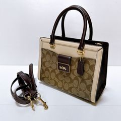 COACH コーチ Carly カーリー 10619 シグネチャー　黒 美品 COACH コーチ Carly カーリー 10619 シグネチャー 黒 美品 - メルカリ