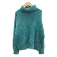 ロペピクニック ROPE Picnic シャギーニット セーター 長袖 タートルネック ナイロン 38 グリーン 緑 /MS38