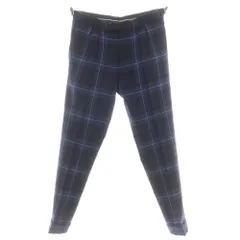 J5120新品ベルナールザンス エディフィスフランネルチェック柄2プリーツパンツ BERNARD ZINS(ベルナール ザンス)FALBALAS フランネル チェックワイド