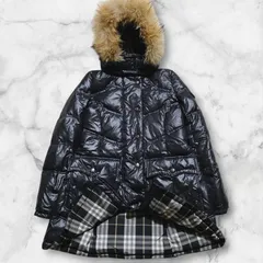 BURBERRY BLUE LABEL バーバリーブルーレーベル　ダウンコート　3way ノバチェック　ファー　Y2K　ホースロゴ　黒　サイズ38