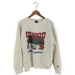 チャンピオン Champion 90S USA製 フットボール プリント クルーネックスウェット メンズ import：XL 