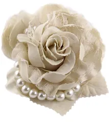 コサージュ 入学式 卒業式 卒園式 フォーマル 結婚式 スーツ 花 パール 上品 ピン ベージュ オフホワイト