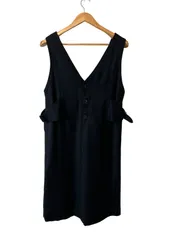 RE331 pierre cardin ピエールカルダン　ワンピース　ノースリーブ　レディース　ブラック　黒　サイズ記載なし