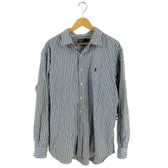 ポロバイラルフローレン Polo by RALPH LAUREN CLASSIC FIT ポニー刺繍 ストライプシャツ メンズ import：XXL 