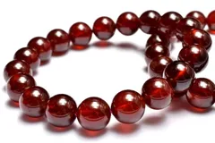 インド産 オレンジガーネット(ヘソナイト)　7mm　ブレスレット 1個売り パワーストーン 天然石 _BG6144-7