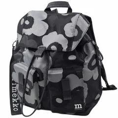 マリメッコ リュックサック バックパック ウニッコ グレーダーク グレーブラック marimekko Everything Backpack L Unikko 094811-990