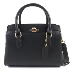 未使用品△COACH コーチ CH297 ミニ ダーシー キャリーオール レザー 2WAY ハンドバッグ ショルダーバッグ ブラック 保存袋付き レディース