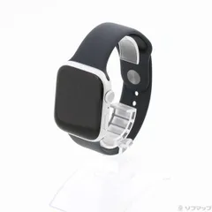 〔中古品〕 Apple Watch Series 8 GPS 45mm シルバーアルミニウムケース ミッドナイトスポーツバンド【258】